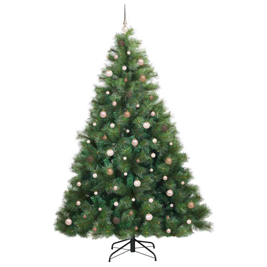 Kunstkerstboom met 300 LED met standaard Groen 240 cm PE en PVC