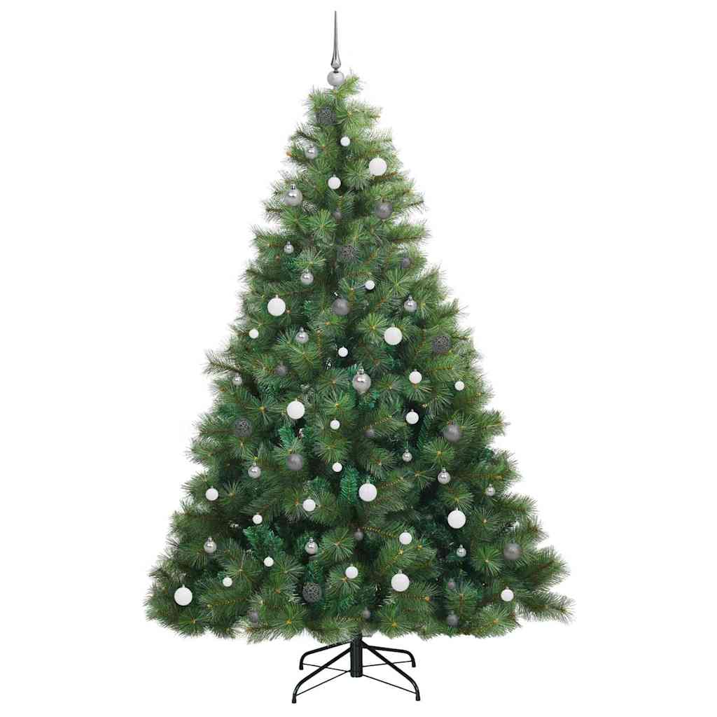 Kunstkerstboom met 300 LED met standaard Groen 240 cm PE en PVC