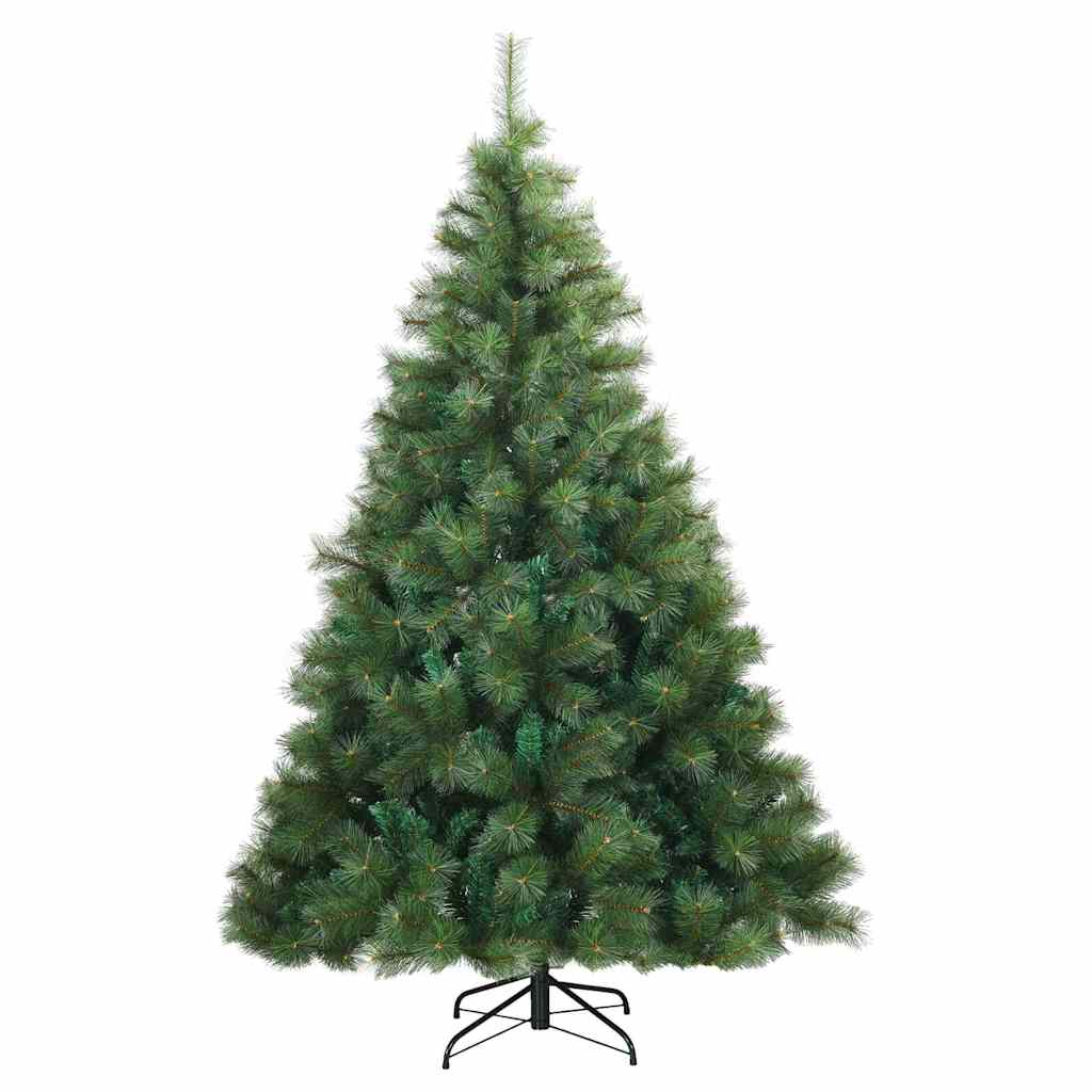 Kunstkerstboom met 300 LED met standaard Groen 240 cm PE en PVC