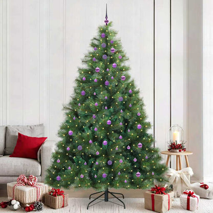 Kunstkerstboom met 300 LED met standaard Groen 240 cm PE en PVC