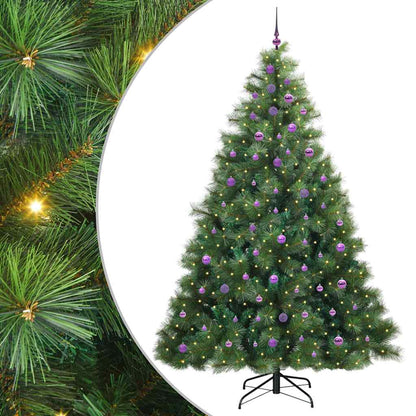 Kunstkerstboom met 300 LED met standaard Groen 240 cm PE en PVC
