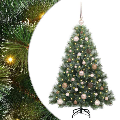 Kunstkerstboom met 150 LED met standaard Groen 120 cm PE en PVC