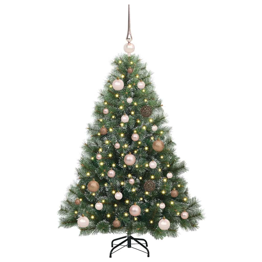 Kunstkerstboom met 150 LED met standaard Groen 120 cm PE en PVC