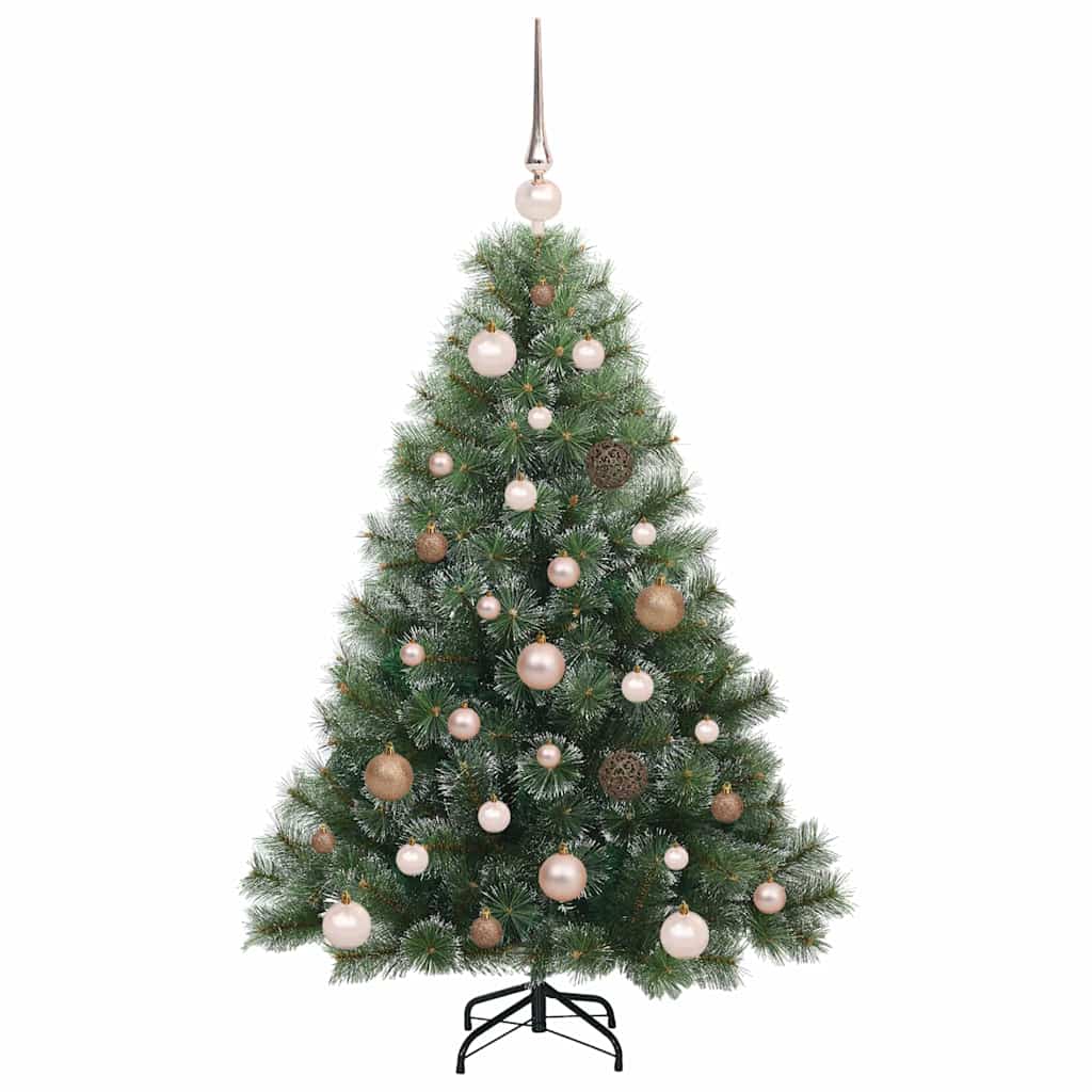 Kunstkerstboom met 150 LED met standaard Groen 120 cm PE en PVC