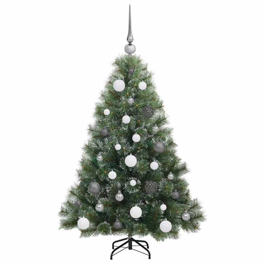 Kunstkerstboom met 150 LED met standaard Groen 120 cm PE en PVC