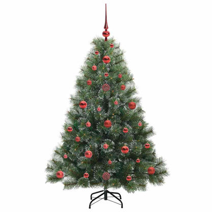 Kunstkerstboom met 150 LED met standaard Groen 120 cm PE en PVC