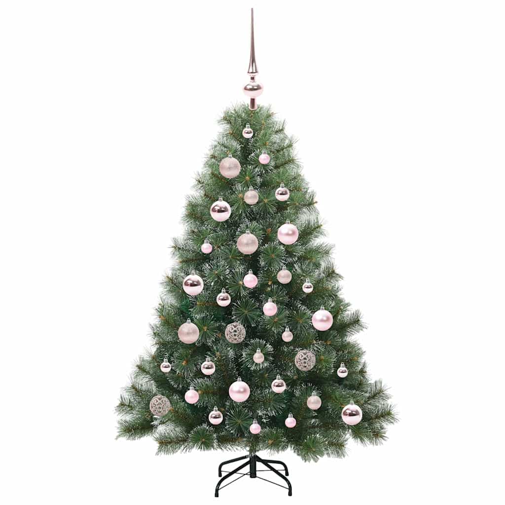 Kunstkerstboom met 150 LED met standaard Groen 120 cm PE en PVC