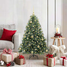 Kunstkerstboom 120 cm groen PE/PVC met 150 LED