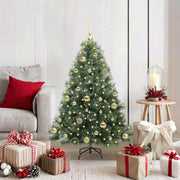 Kunstkerstboom 120 cm groen PE/PVC met 150 LED