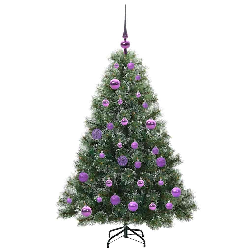 Kunstkerstboom met 150 LED met standaard Groen 120 cm PE en PVC