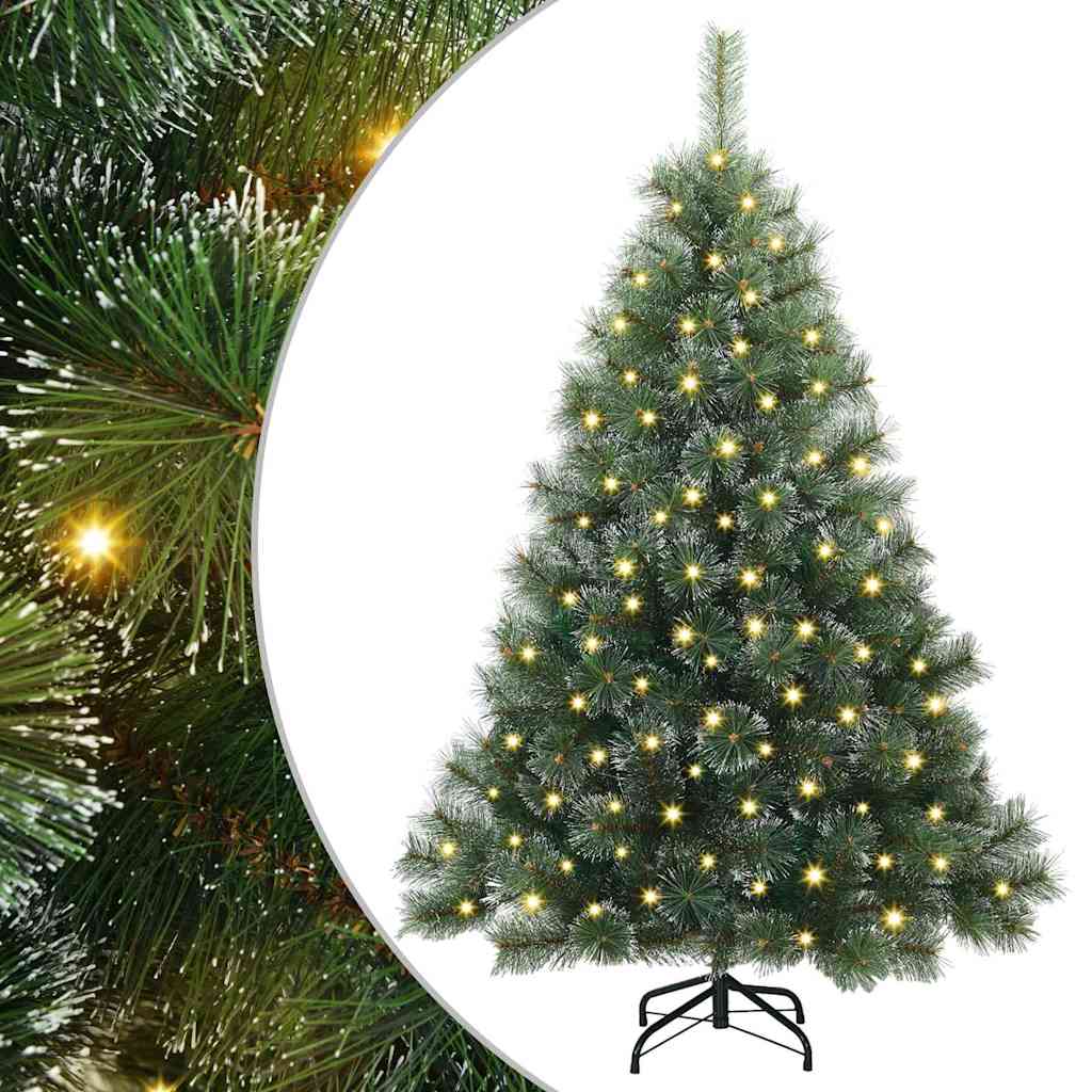 Kunstkerstboom met 150 LED met standaard Groen 150 cm PE en PVC