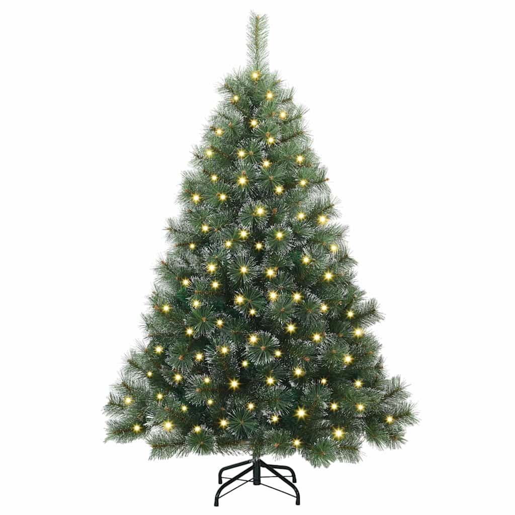 Kunstkerstboom met 150 LED met standaard Groen 150 cm PE en PVC