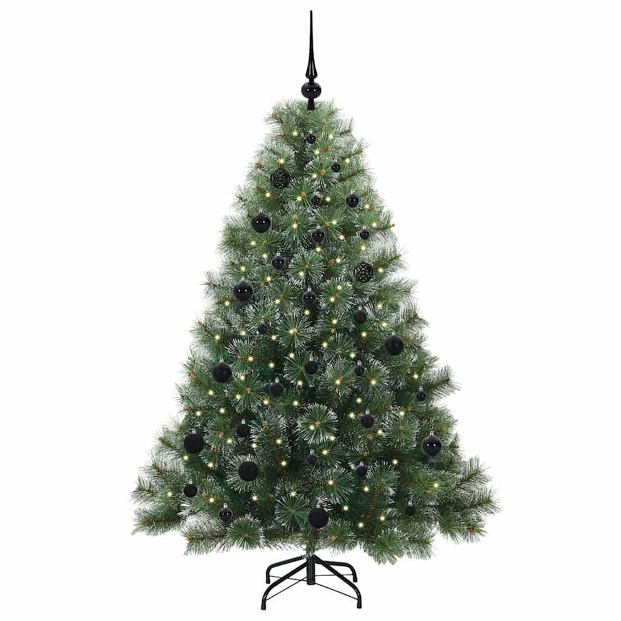 Kunstkerstboom met 150 LED met standaard Groen 150 cm PE en PVC
