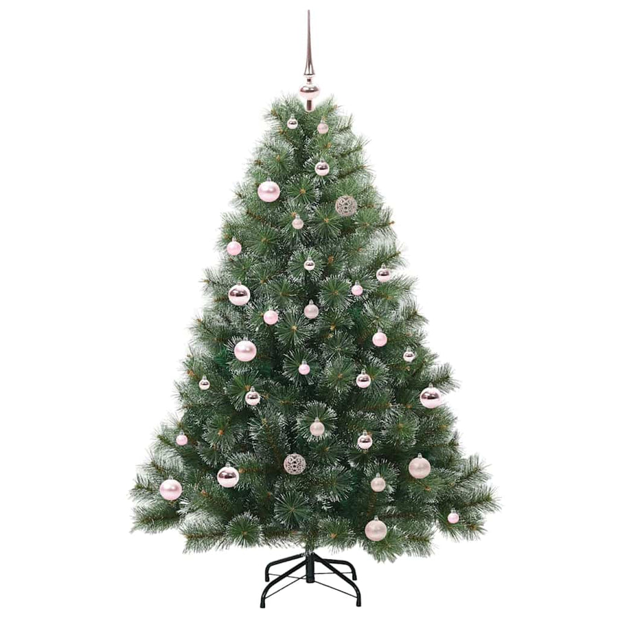 Kunstkerstboom met 150 LED met standaard Groen 150 cm PE en PVC