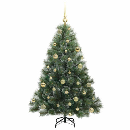 Kunstkerstboom met 150 LED met standaard Groen 150 cm PE en PVC