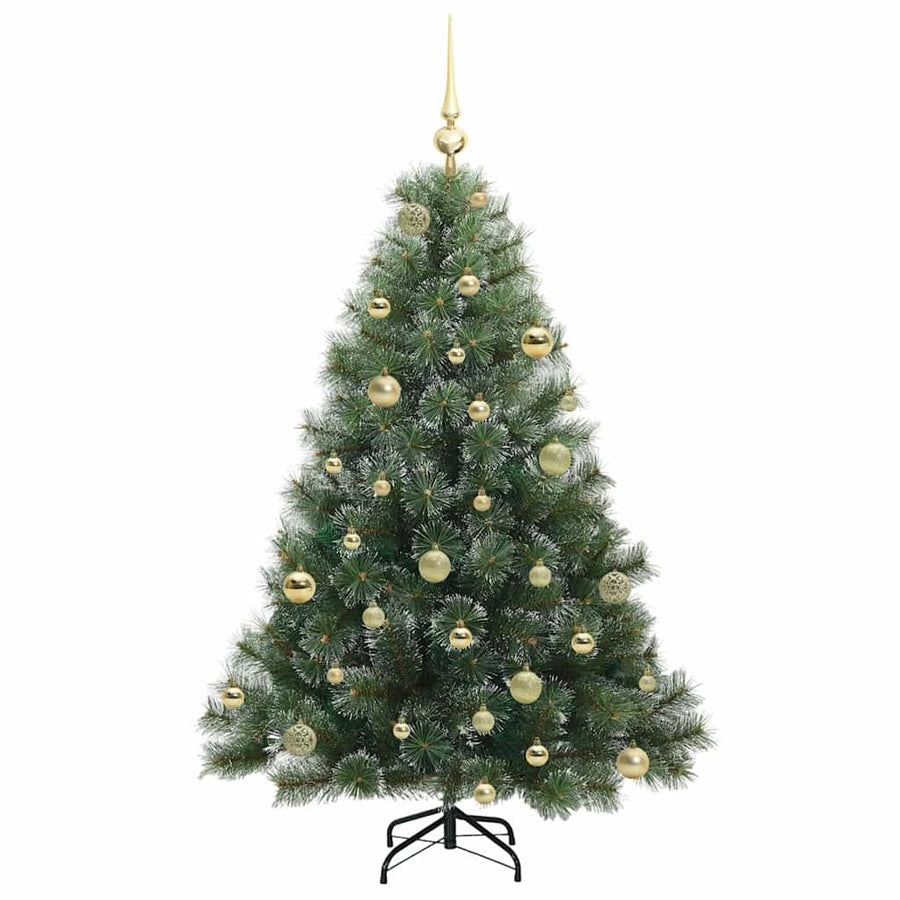 Kunstkerstboom met 150 LED met standaard Groen 150 cm PE en PVC