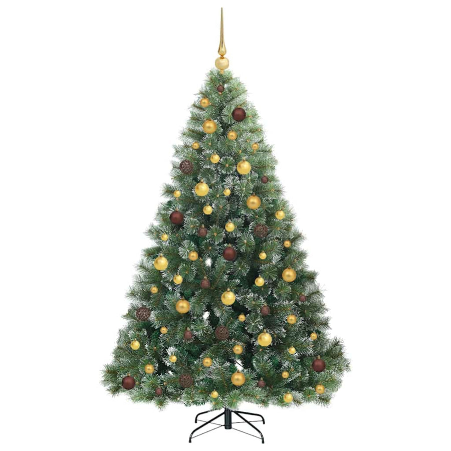 Kunstkerstboom met 300 LED met standaard Groen 180 cm PE en PVC