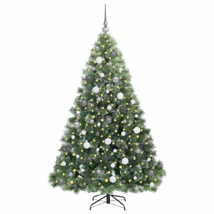 Kunstkerstboom met 300 LED met standaard Groen 180 cm PE en PVC