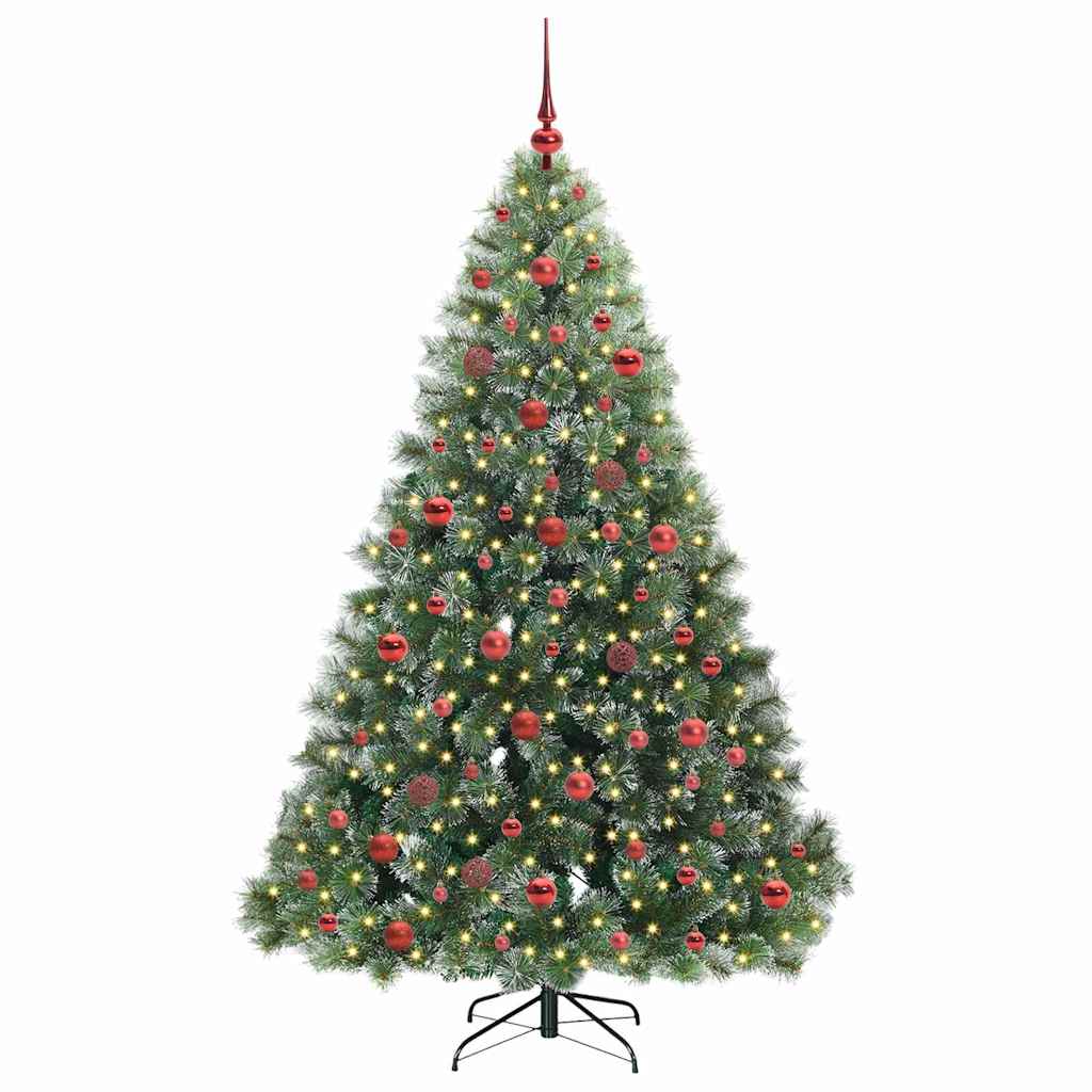 Kunstkerstboom met 300 LED met standaard Groen 180 cm PE en PVC