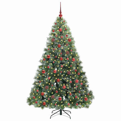 Kunstkerstboom met 300 LED met standaard Groen 180 cm PE en PVC