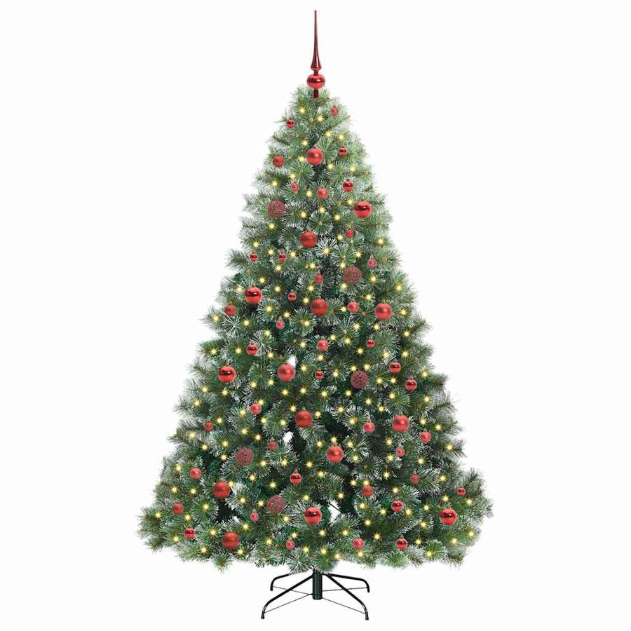 Kunstkerstboom met 300 LED met standaard Groen 180 cm PE en PVC