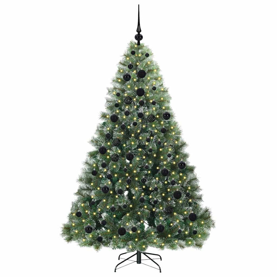 Kunstkerstboom met 300 LED met standaard Groen 180 cm PE en PVC