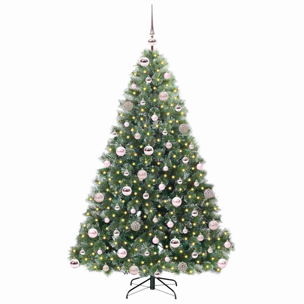 Kunstkerstboom met 300 LED met standaard Groen 180 cm PE en PVC