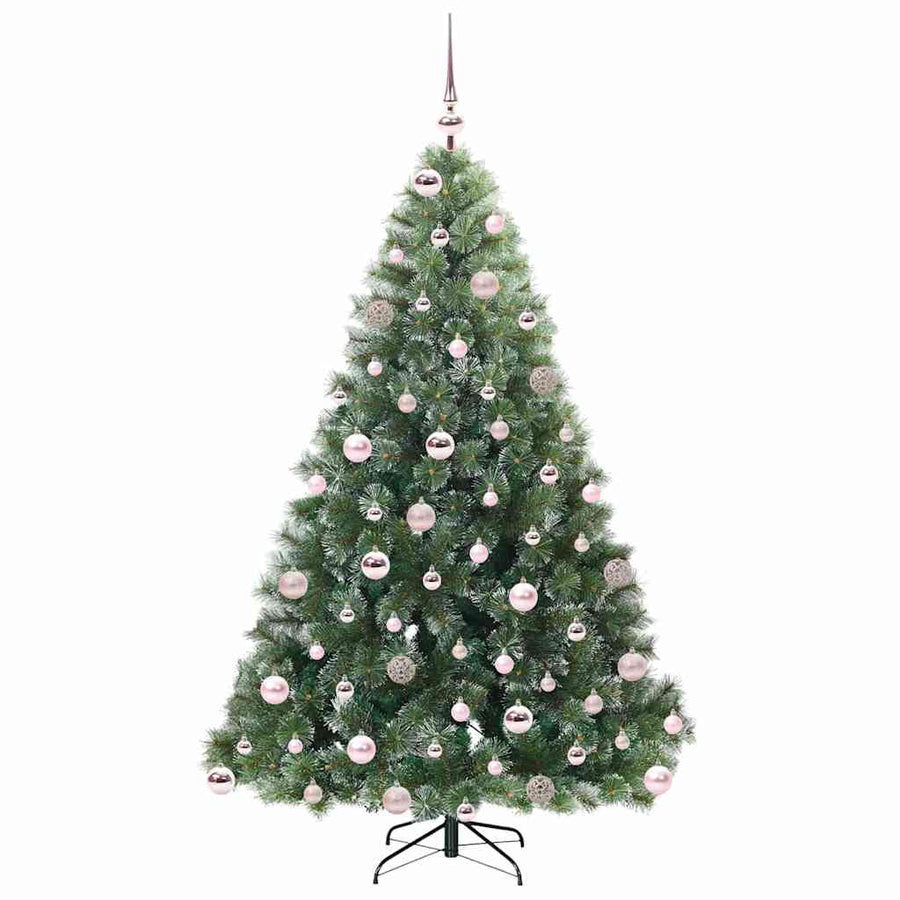 Kunstkerstboom met 300 LED met standaard Groen 180 cm PE en PVC