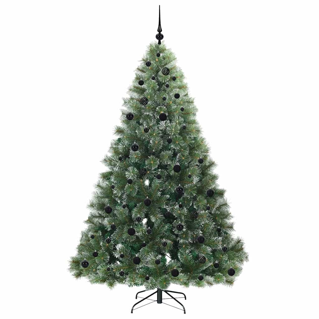 Kunstkerstboom met 300 LED met standaard Groen 210 cm PE en PVC