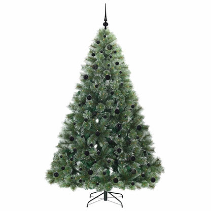 Kunstkerstboom met 300 LED met standaard Groen 210 cm PE en PVC