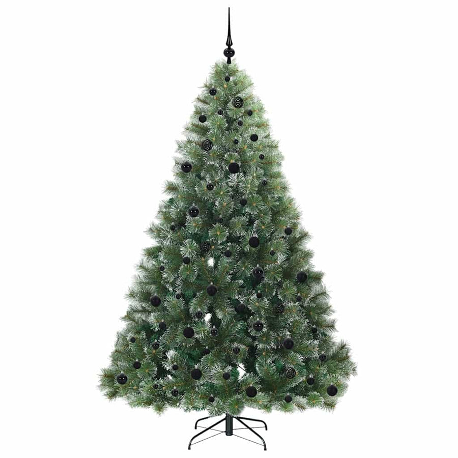 Kunstkerstboom met 300 LED met standaard Groen 210 cm PE en PVC