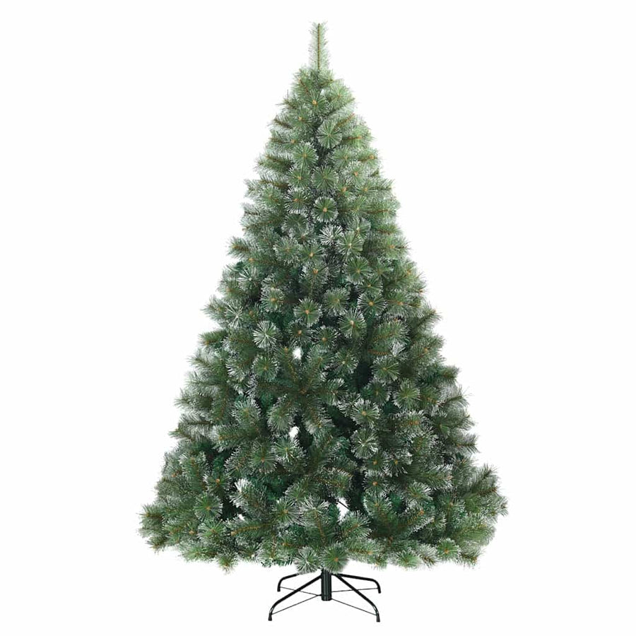 Kunstkerstboom met 300 LED met standaard Groen 210 cm PE en PVC