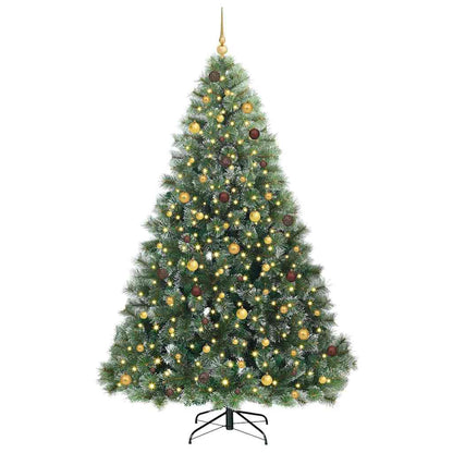 Kunstkerstboom met 300 LED met standaard Groen 240 cm PE en PVC