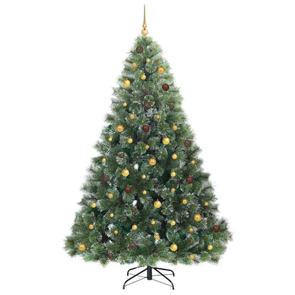 Kunstkerstboom met 300 LED met standaard Groen 240 cm PE en PVC