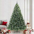 Artificial Christmas Tree With 300 Led With Stand Green Pe And Pvc White 240 cm