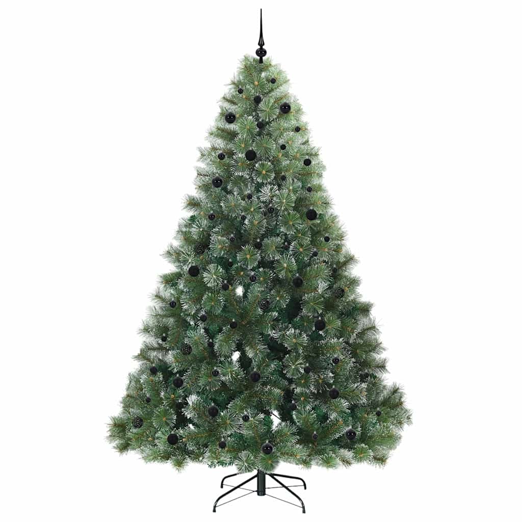 Kunstkerstboom Met 300 Led Met Standaard Groen Pe En Pvc Wit 240 cm