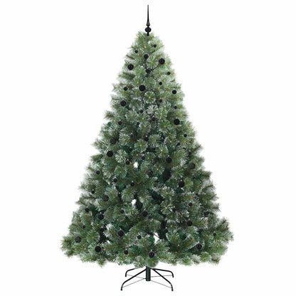 Kunstkerstboom Met 300 Led Met Standaard Groen Pe En Pvc Wit 240 cm