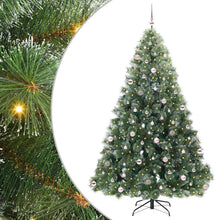 Kunstkerstboom Met 300 Led Met Standaard Groen Pe En Pvc Wit 240 cm