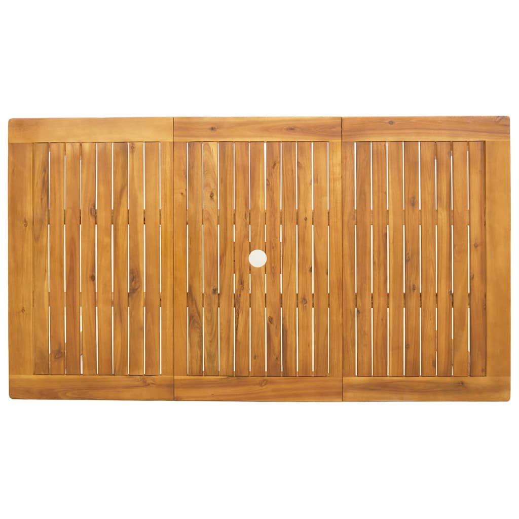 Tuin eettafelset 7 pcs Bruin Massief Acaciahout