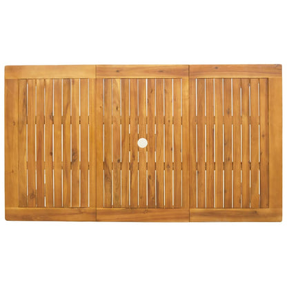 Tuin eettafelset 7 pcs Bruin Massief Acaciahout