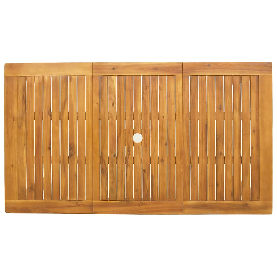 Tuin eettafelset 7 pcs Bruin Massief Acaciahout