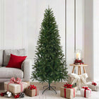 Kunstkerstboom 180 cm groen PVC PE staal
