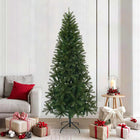 Kunstkerstboom 210 cm groen PVC PE staal