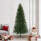 Kunstkerstboom 240 cm groen PVC PE staal
