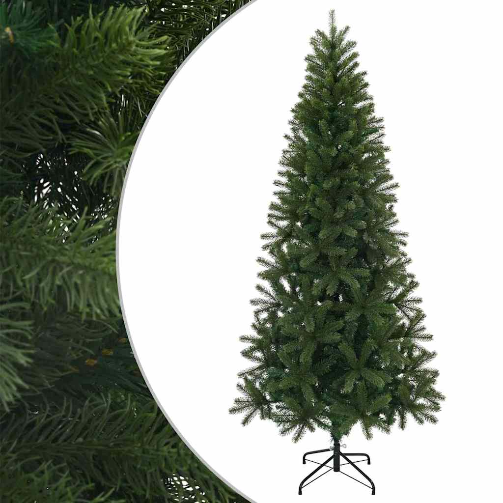 Kunstkerstboom met standaard Groen 240 cm PVC, PE en staal