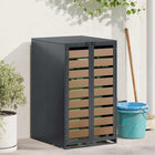 Afvalcontaineropslag 68x77.5x115.5 cm antraciet