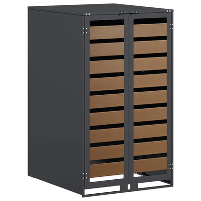 Afvalcontaineropslag met gasliftdeksel voor 240L container