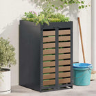 Afvalcontaineropslag 68x77x121 cm antraciet