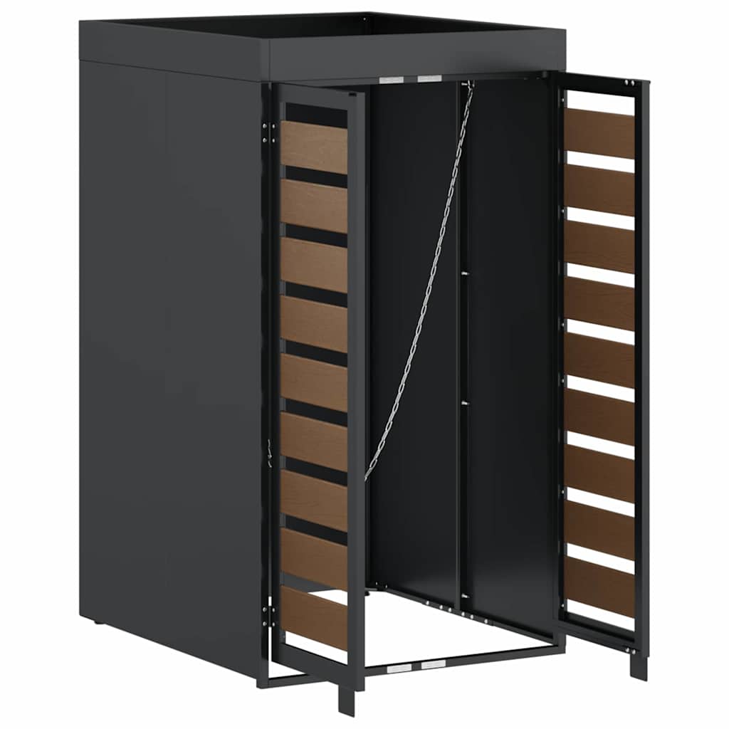 Afvalcontaineropslag met plantenbakdak voor 240L container