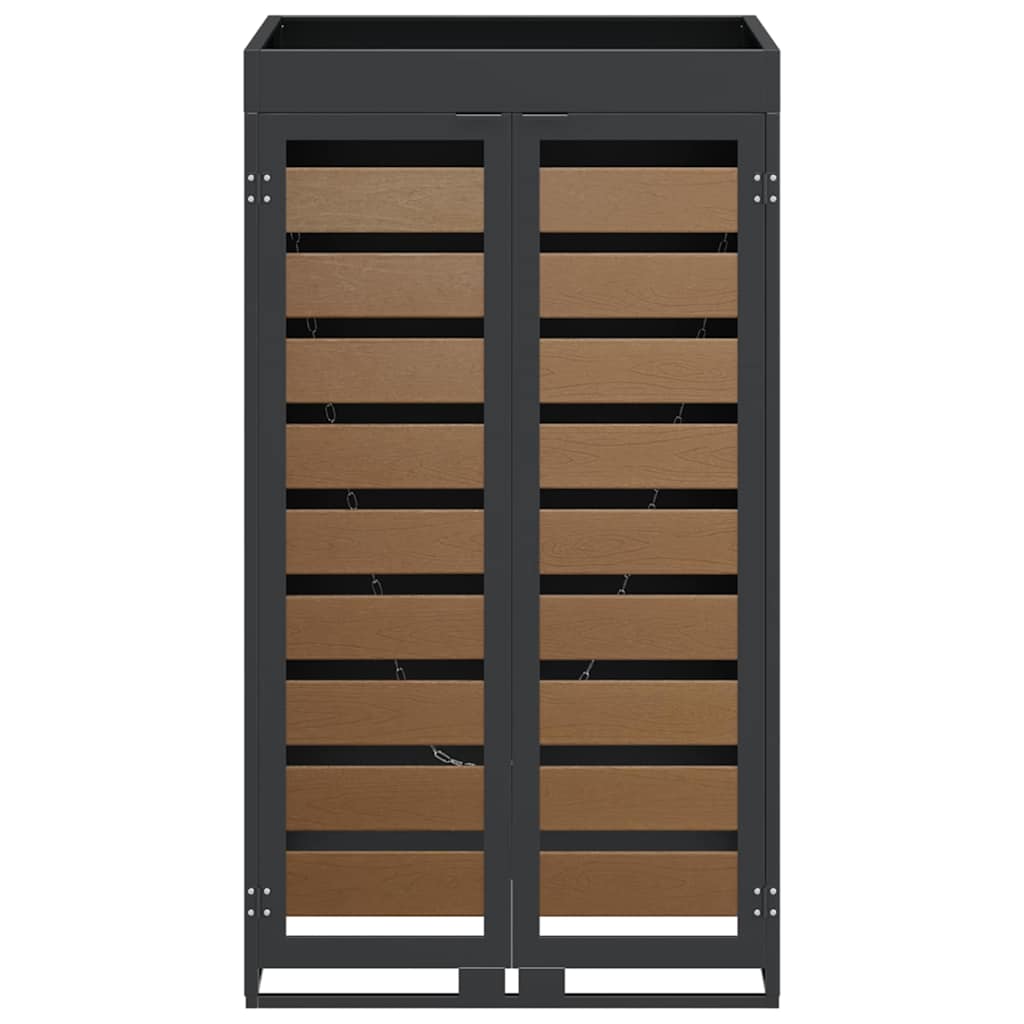 Afvalcontaineropslag met plantenbakdak voor 240L container